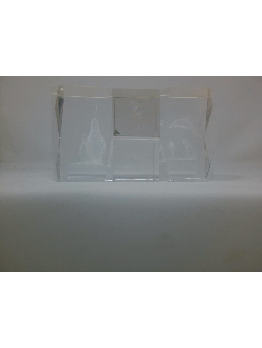 Set of 5 Clear Crystal Animal-Themed Paperweights